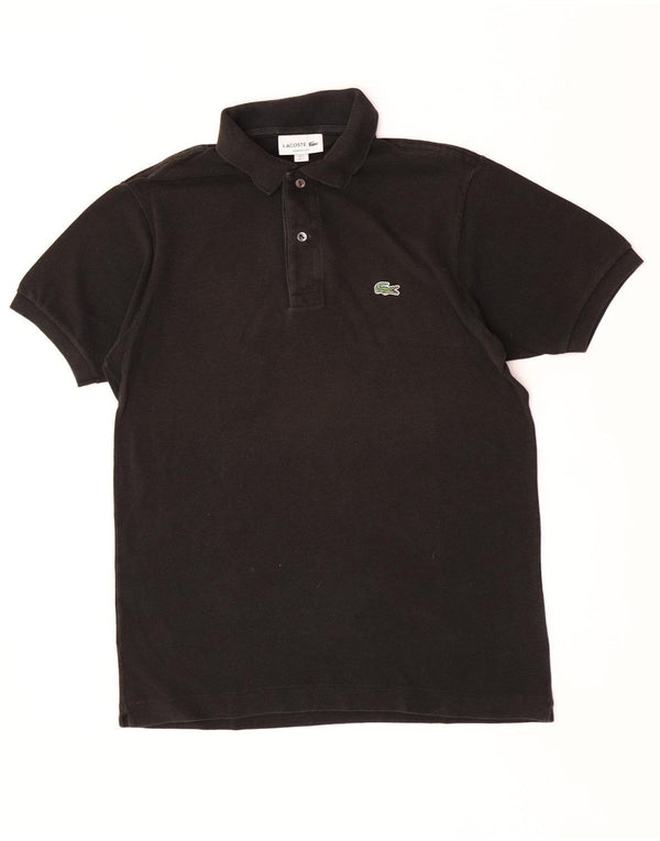 Polo da uomo Lacoste vestibilità classica taglia 3 piccola in cotone nero