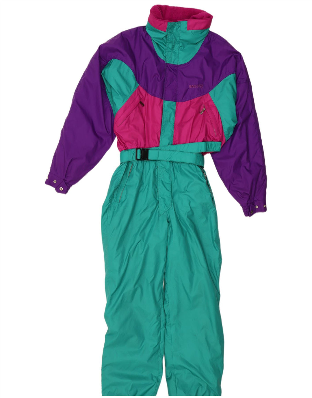 Tuta da sci da uomo Bailo Medium Turchese Colourblock in poliammide