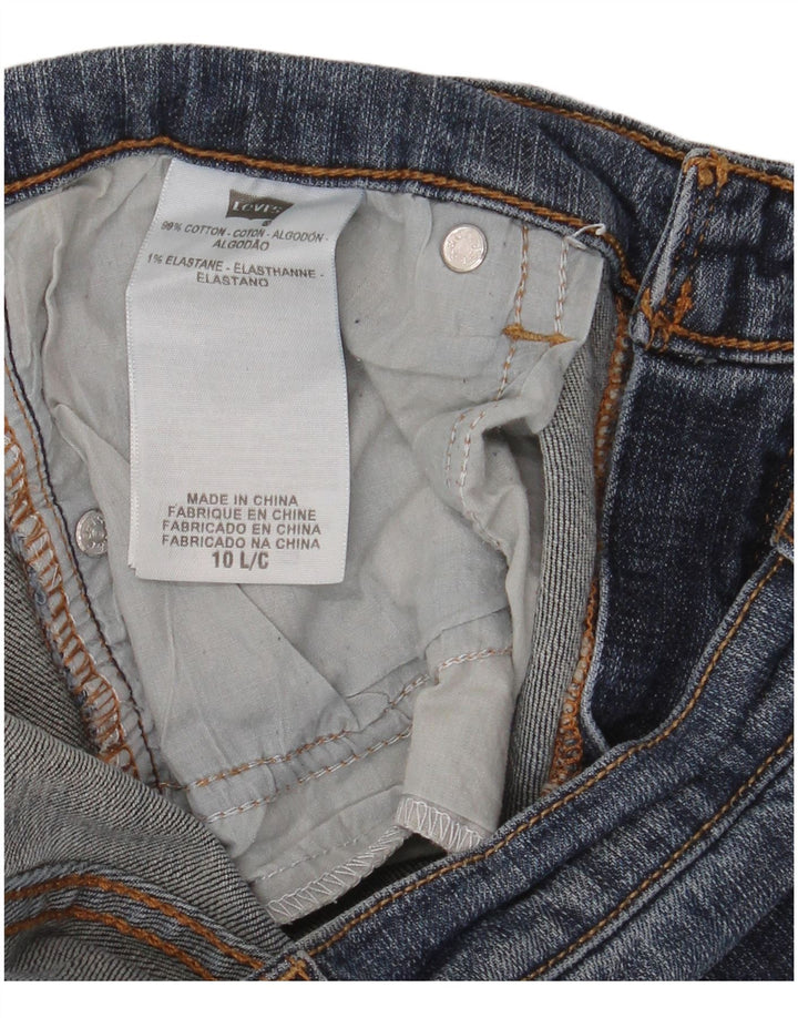 Levi's Donna 505 Jeans dritti US 10 Large W32 L34 Cotone blu