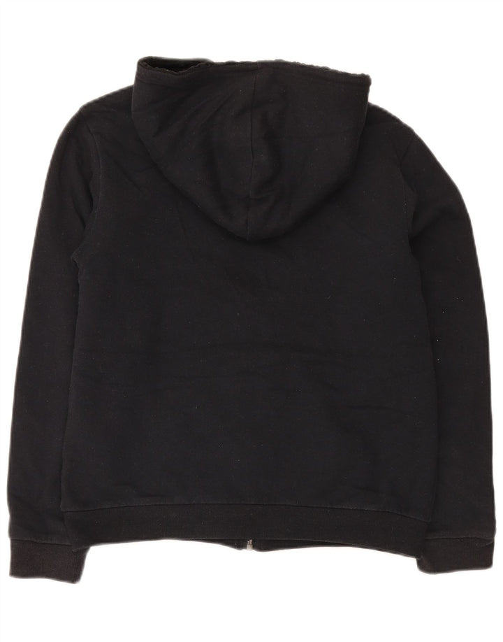 Maglione con cappuccio e zip da donna Lee UK 14 grande cotone nero