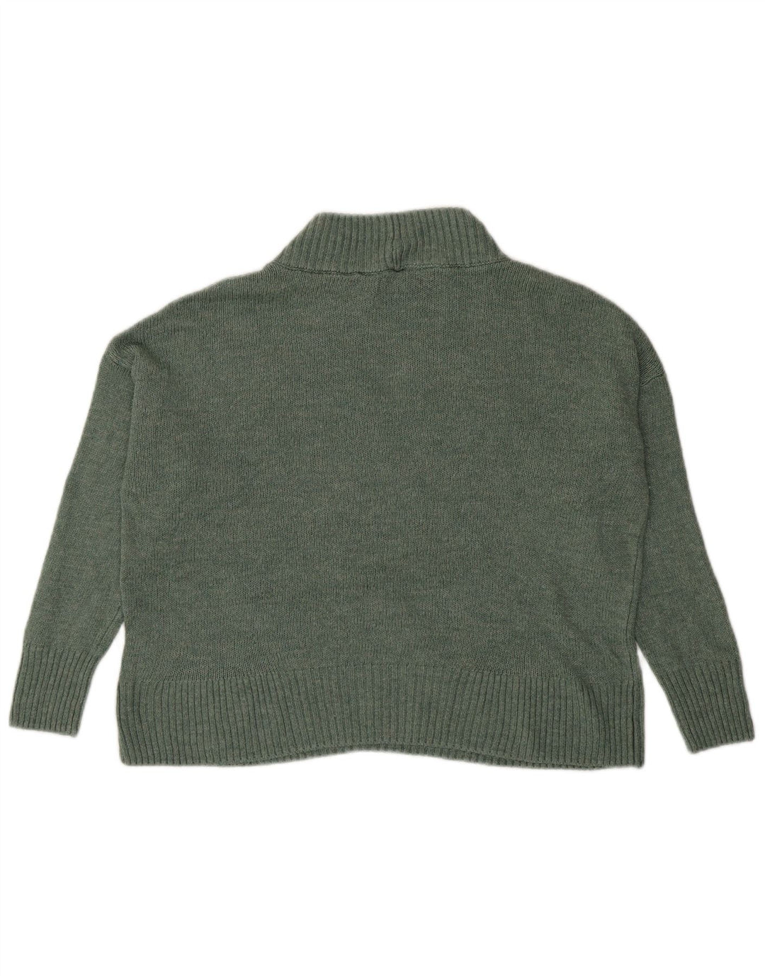 Maglione maglione oversize da donna con collo dolcevita M&Co UK 10 piccolo verde
