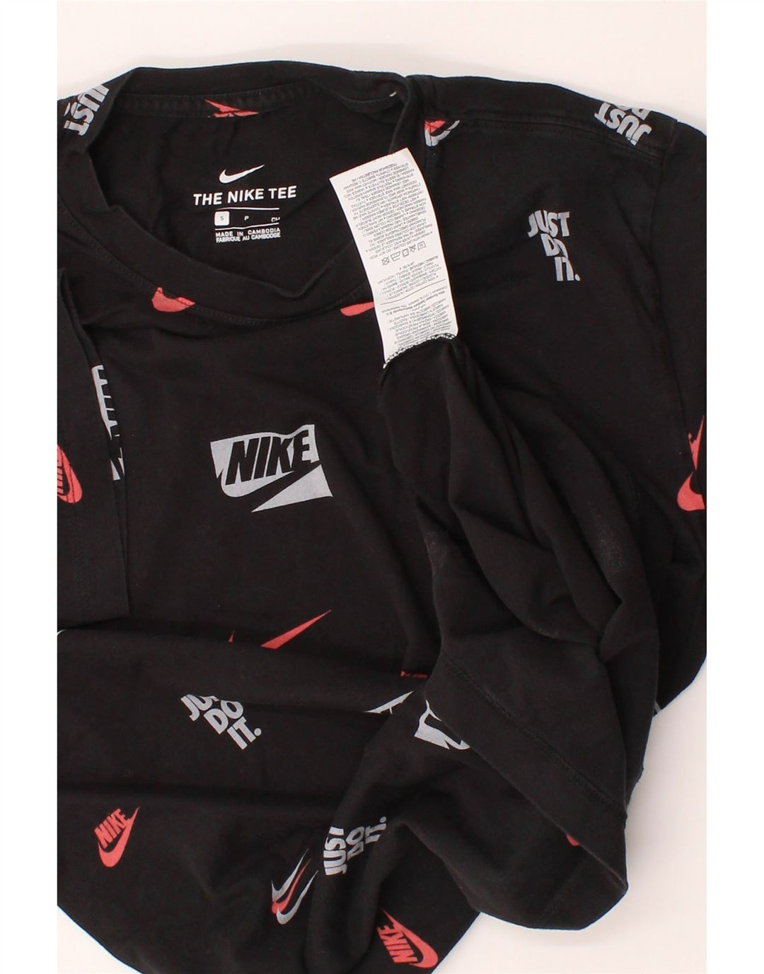 NIKE Mens Graphic T-Shirt Top Small Black Cotton Vintage Nike and Second-Hand Nike from Messina Hembry 