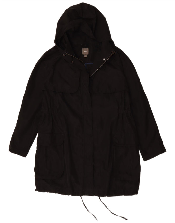 Gap Parka oversize da donna con cappuccio UK 16 Large Nero Poliestere