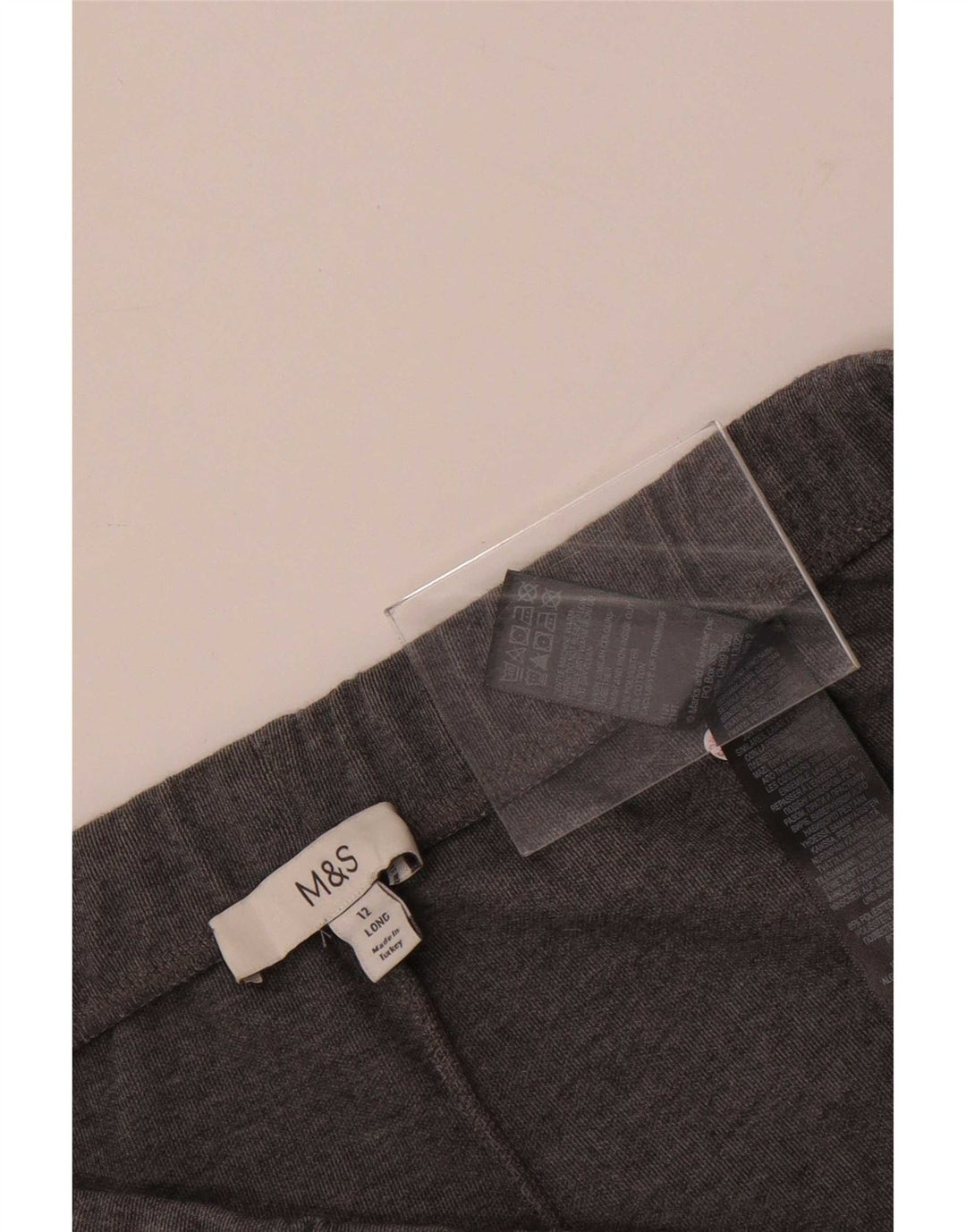 Pantaloni da tuta a vita alta da donna Marks & Spencer UK 12 Grigio medio