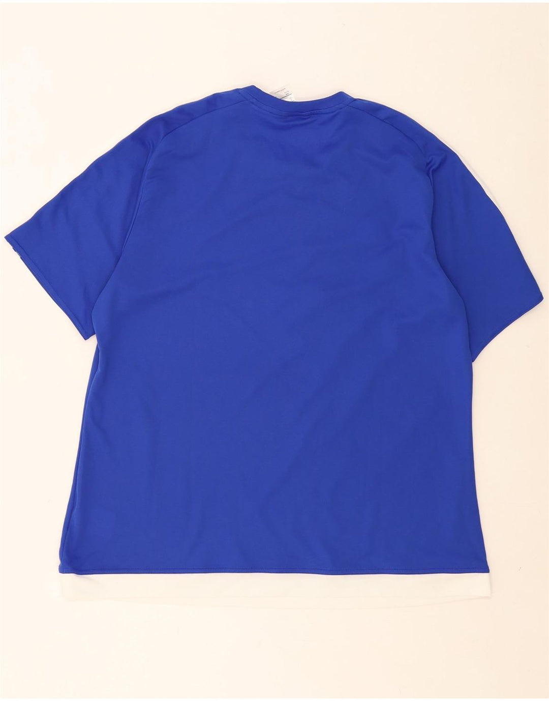 ADIDAS Mens Climalite T-Shirt Top XL Blue Colourblock Polyester Vintage Adidas and Second-Hand Adidas from Messina Hembry 