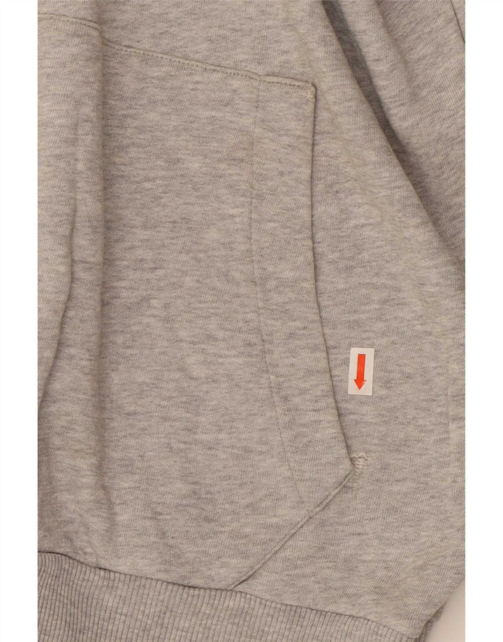 Maglione con cappuccio grafico da uomo Calvin Klein Jeans color block grigio medio