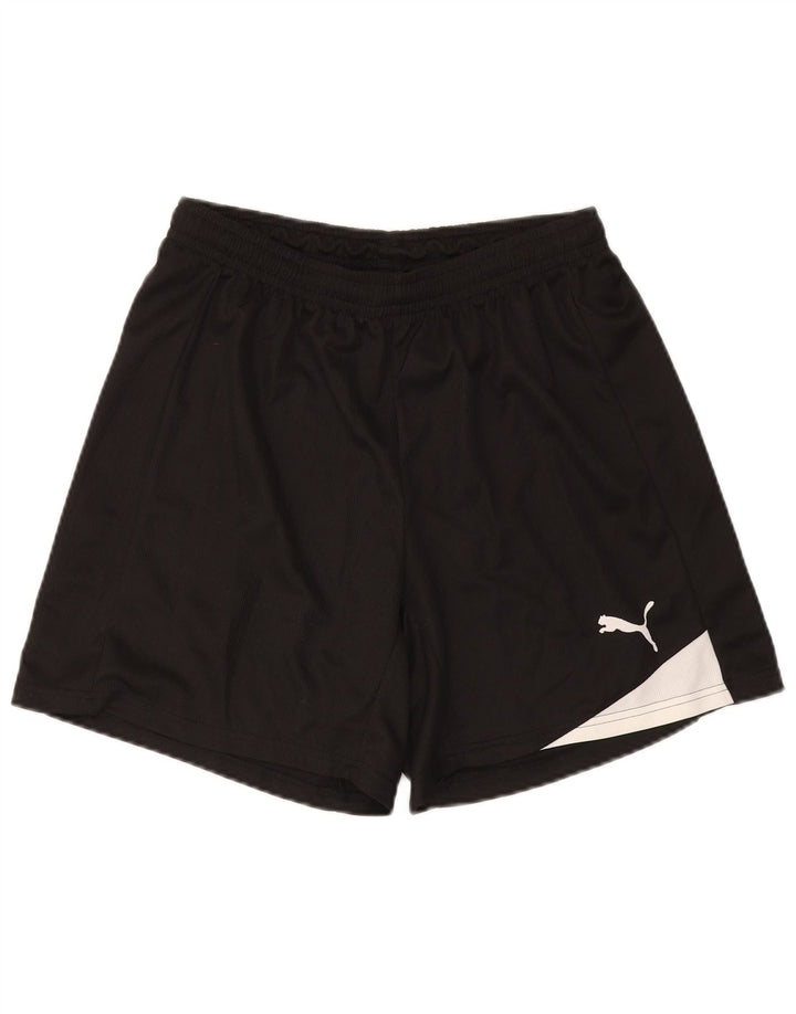 Pantaloncini sportivi da uomo Puma Large neri in poliestere color block