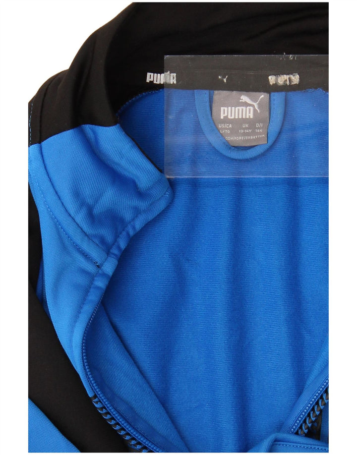 Giacca da ginnastica grafica PUMA da ragazzo 13-14 anni Blu Colourblock