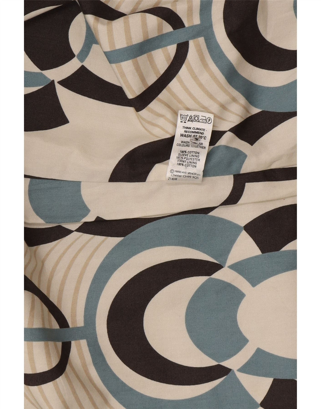 Trench autografato da donna Marks & Spencer UK 14 grande cotone beige