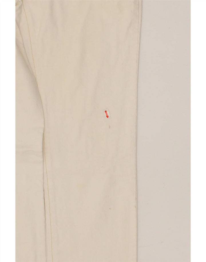 DANIELE ALESSANDRINI Womens Slim Casual Trousers W29 L31 White Vintage Daniele Alessandrini and Second-Hand Daniele Alessandrini from Messina Hembry 