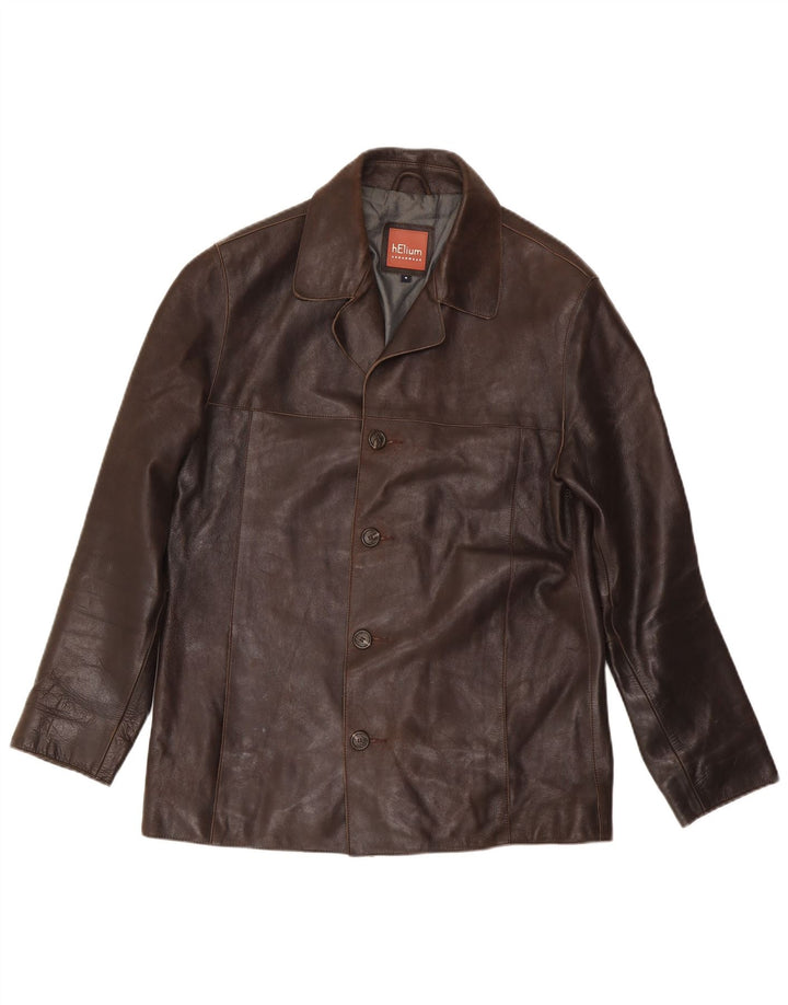 Giacca in pelle da uomo Helium UK 38 Marrone medio