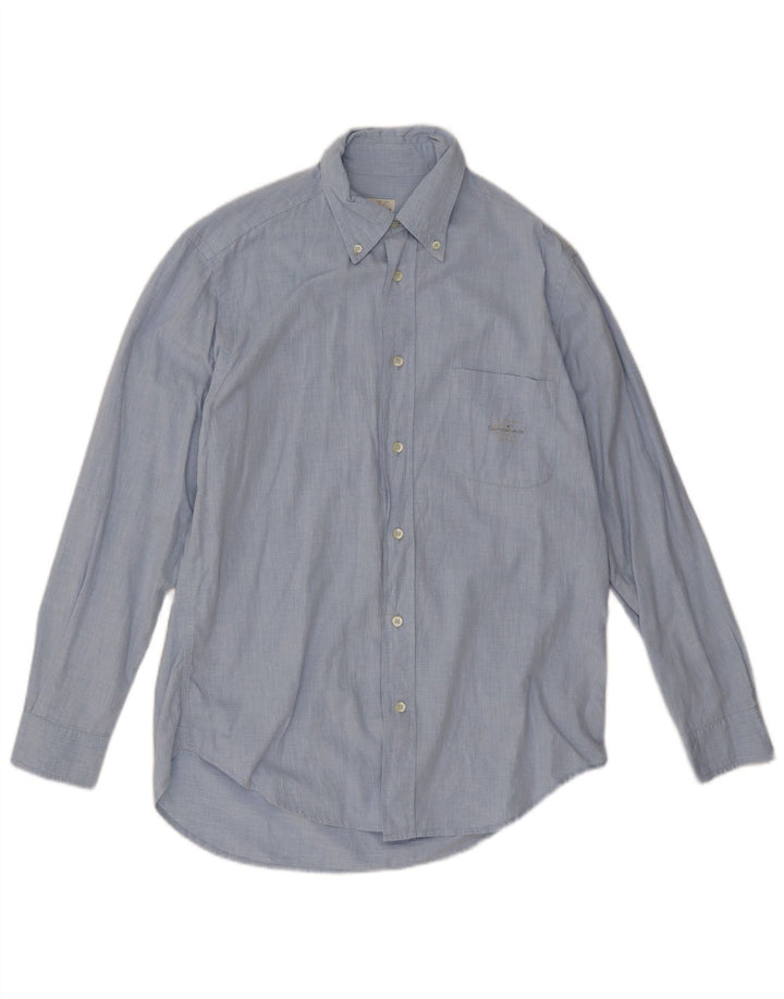 Camicia da uomo Calvin Klein Jeans piccola in cotone blu
