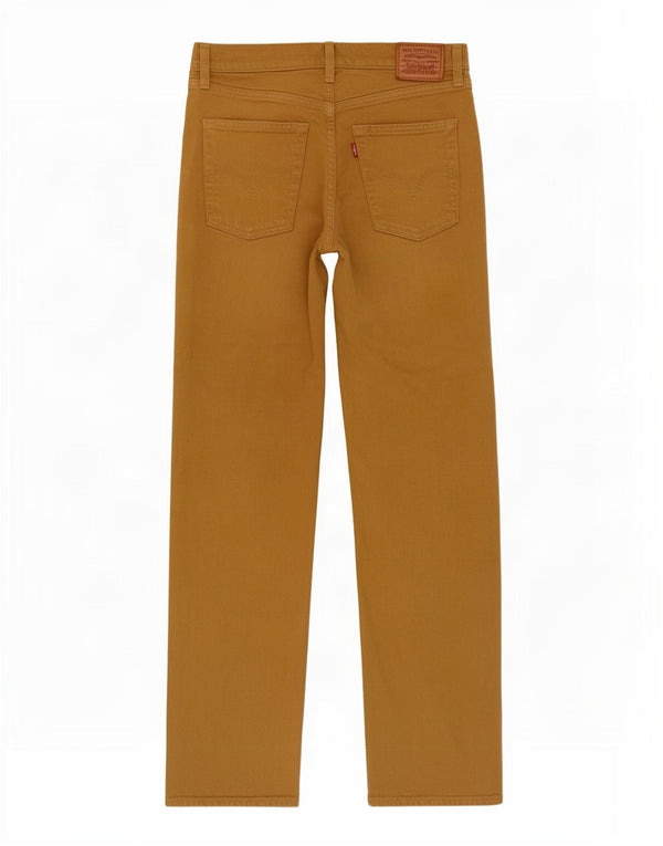 Pantaloni casual dritti Ribcage da donna Levi's W27 L29 in cotone beige