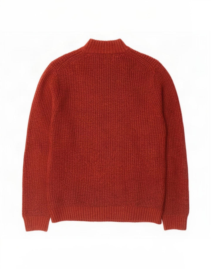 Maglione da uomo Marks & Spencer a collo alto in acrilico marrone medio