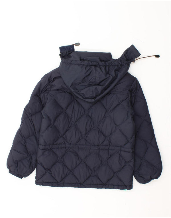 ALBERTO ASPESI Boys Hooded Padded Jacket 10-11 Years Medium Navy Blue