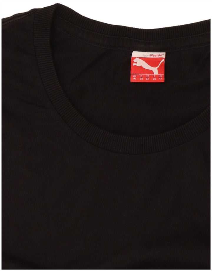T-shirt da donna Puma UK 12 media nera