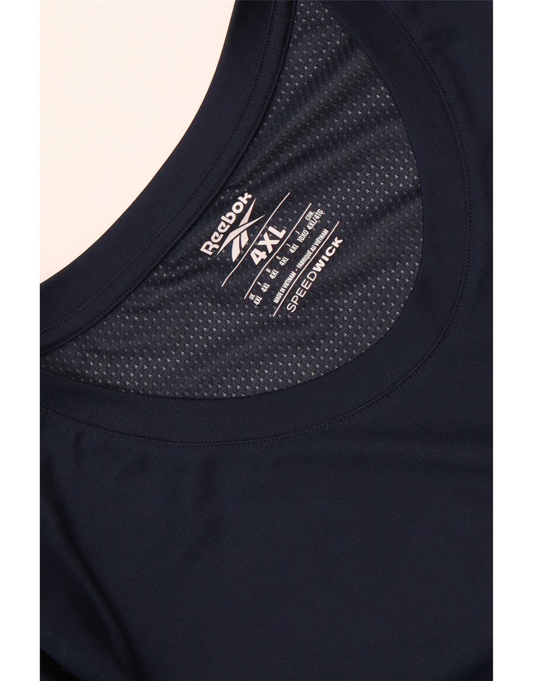 T-shirt Reebok da uomo Top 4XL Blu navy