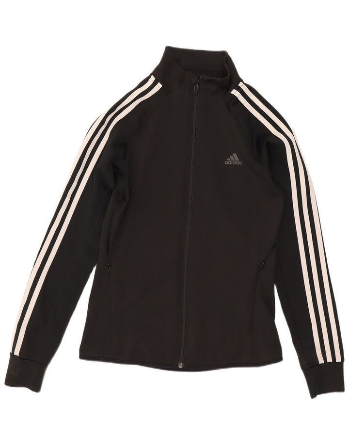 Giacca da tuta da donna Adidas Climalite UK 4/6 XS poliestere nero