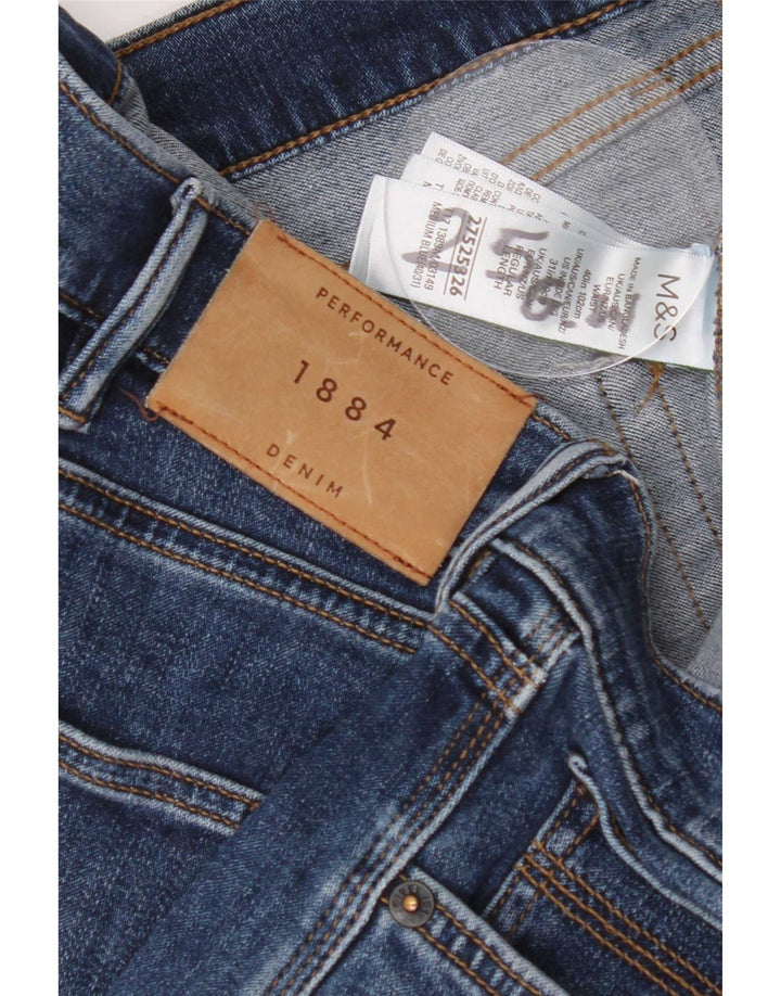Jeans dritti da uomo Marks & Spencer W40 L27 cotone blu