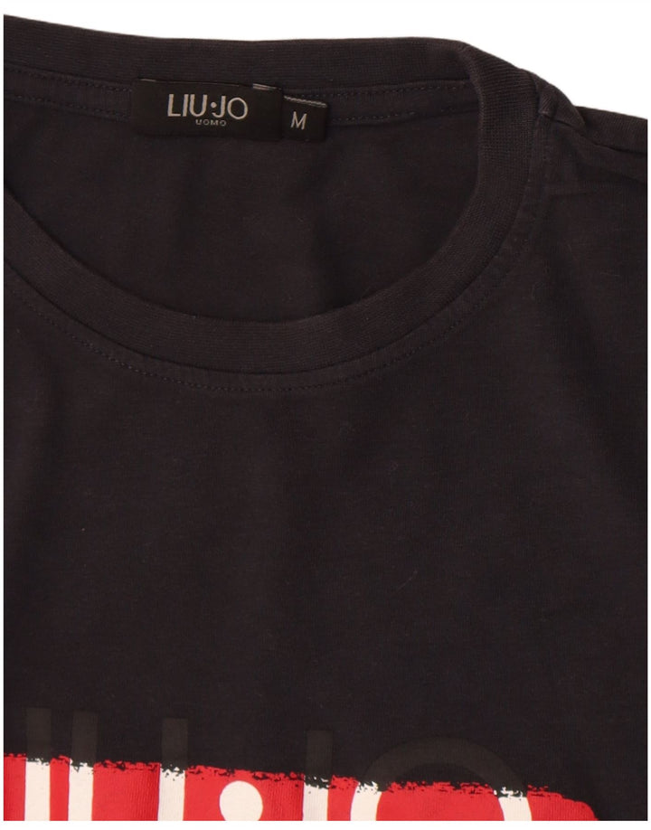 T-shirt grafica da uomo Liu Jo Top nera media