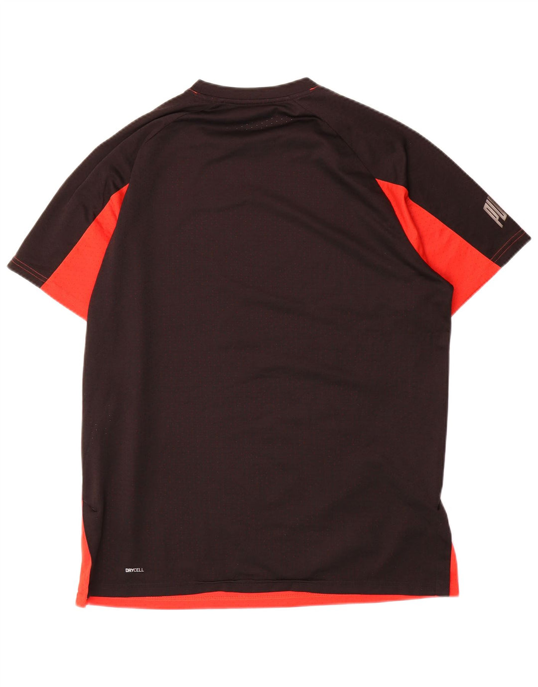 T-shirt grafica da uomo PUMA Top grande in poliestere color block rosso