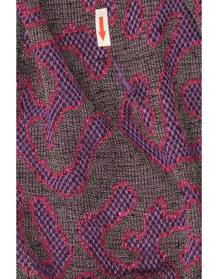 Maglione cardigan da donna con motivo astratto Di Bari IT 40 piccolo viola