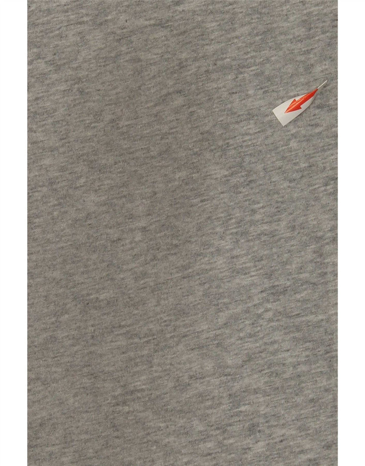T-shirt grafica Nike Dri Fit da uomo in cotone mélange grigio medio