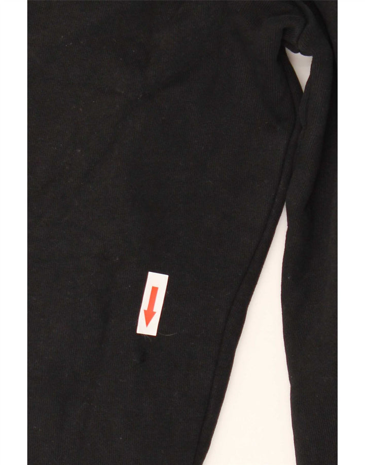 Maglione con cappuccio e zip da uomo Marks & Spencer in cotone nero medio