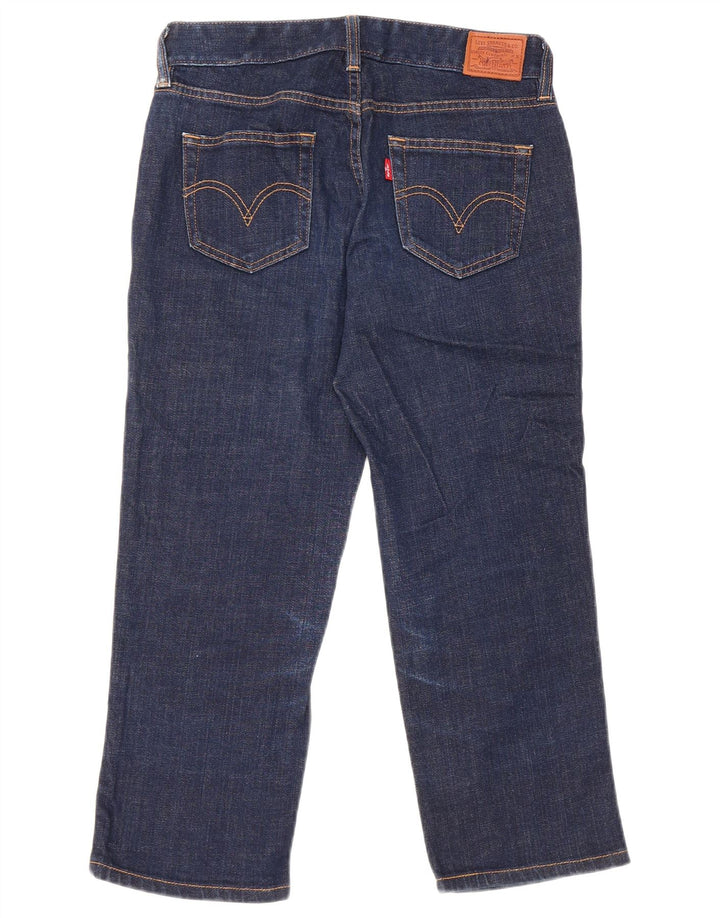 Jeans cropped Capri da donna Levi's W27 L22 cotone blu navy