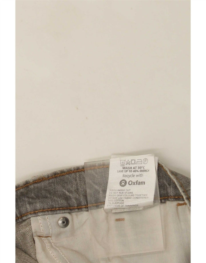 Jeans dritti da uomo Marks & Spencer W34 L31 cotone grigio