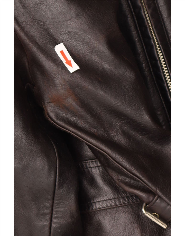 Giacca in pelle da uomo Natural Wear Conbipel UK 38 Pelle marrone medio