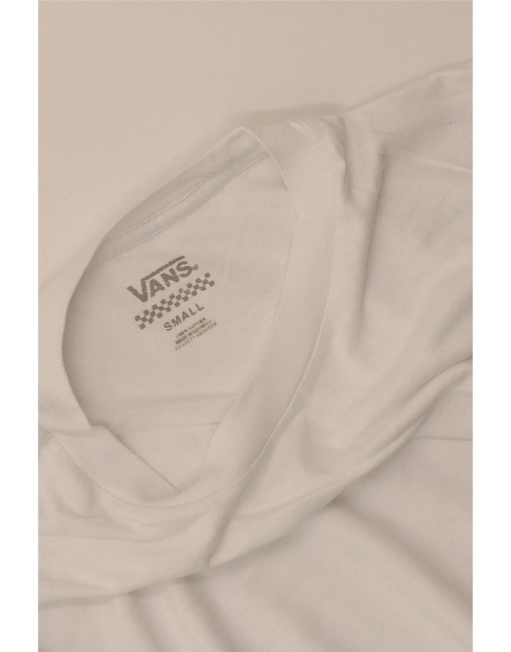 T-shirt da uomo Vans Top Small in cotone bianco