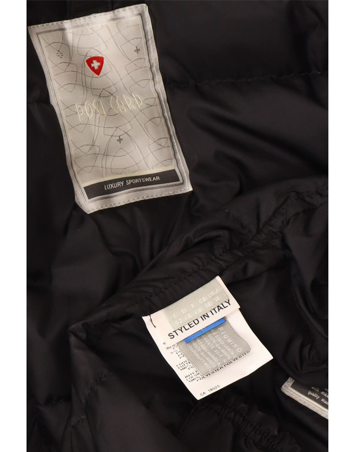 Cappotto imbottito da donna Post Card UK 18 XL Nero poliestere invernale