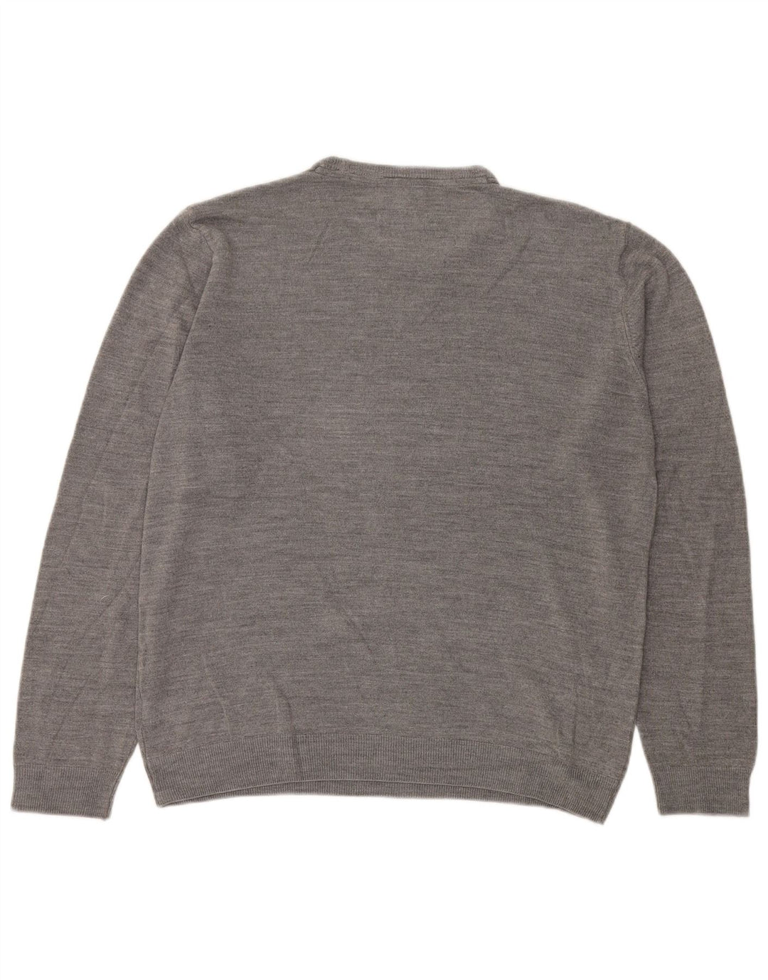 Maglione maglione girocollo vestibilità regolare da uomo Marks & Spencer XL grigio acrilico