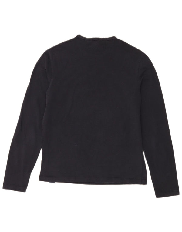 Calvin Klein Jeans Top da uomo a maniche lunghe blu navy medio