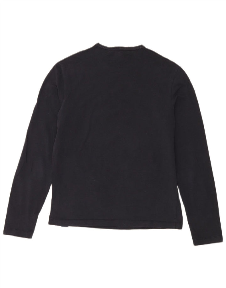 Calvin Klein Jeans Top da uomo a maniche lunghe blu navy medio