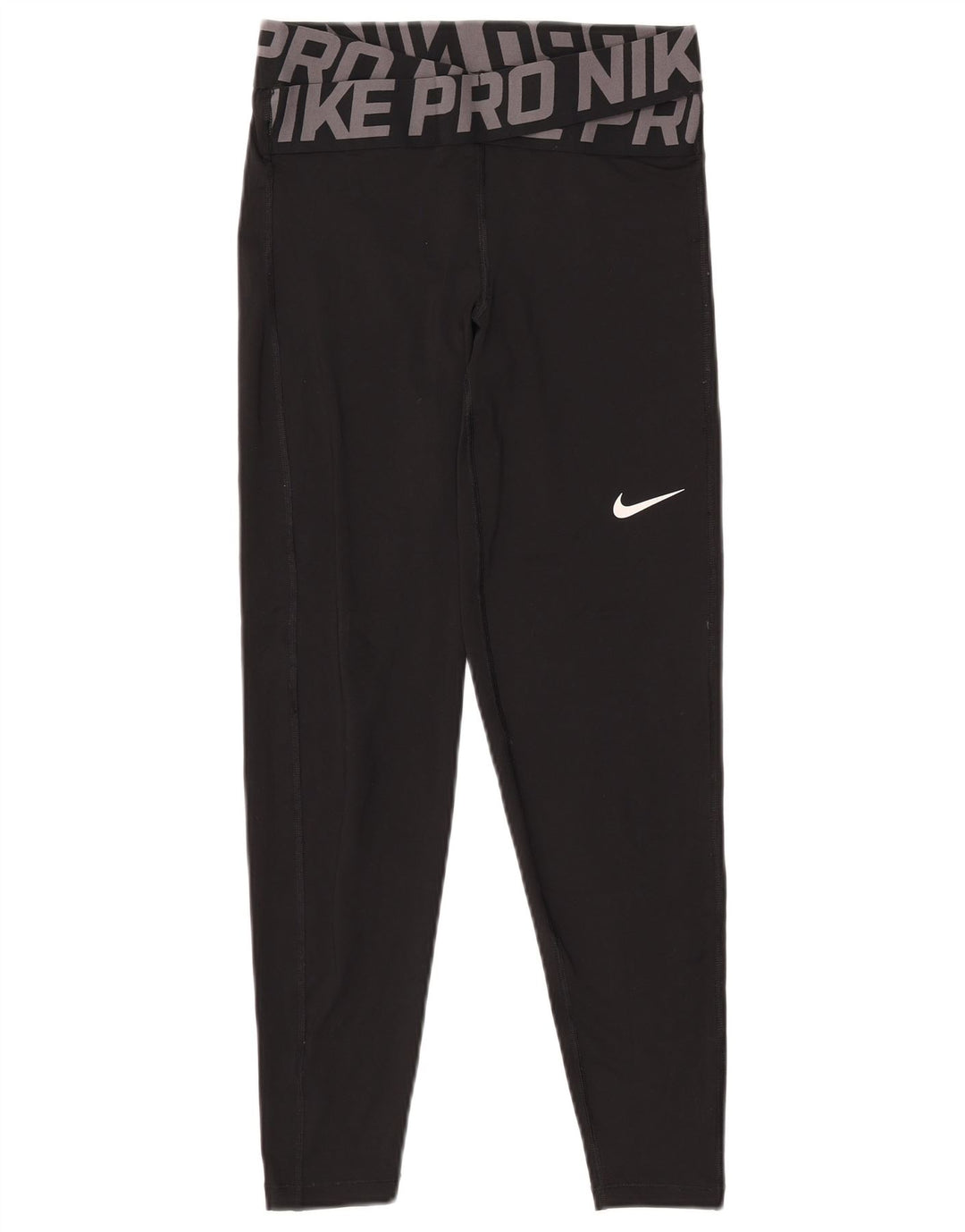 Leggings grafici NIKE da donna Dri Fit UK 10 piccoli poliestere nero