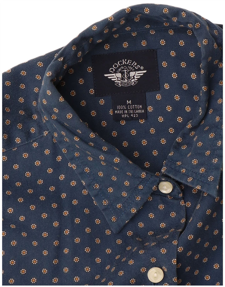 DOCKERS Camicia oversize da donna UK 14 Cotone floreale blu navy medio