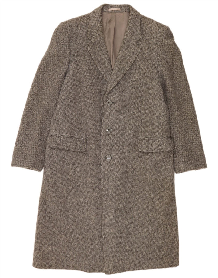 Cappotto da uomo Lebole UK 36 Small Grigio Lana Vergine