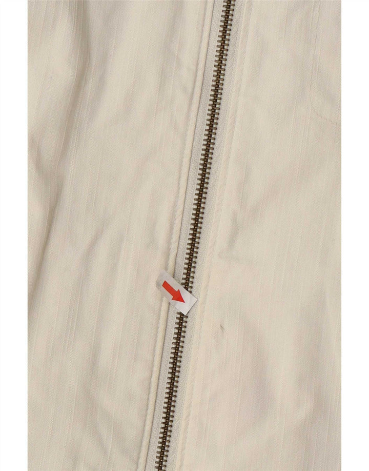 Giacca bomber da donna Columbia UK 16 grande cotone bianco sporco