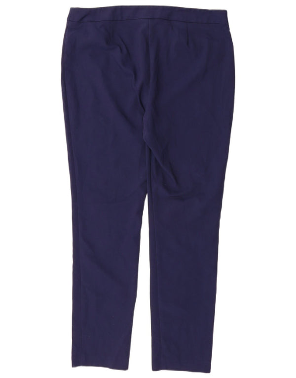 Pantaloni casual slim da donna Marks & Spencer UK 16 Large W34 L28 Blu navy