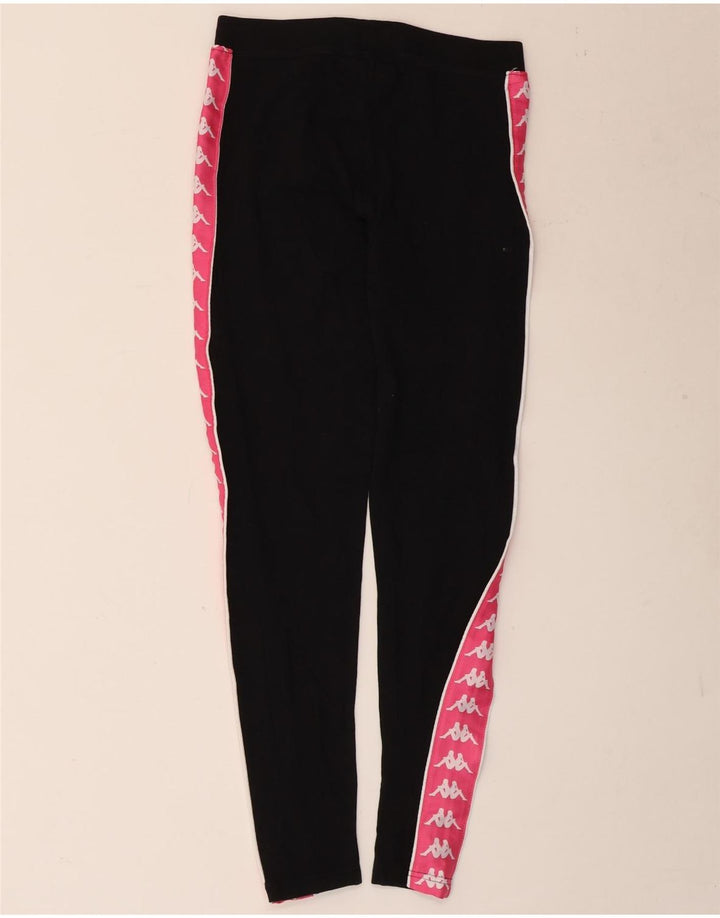 Leggings grafici da donna Kappa UK 14 medio nero