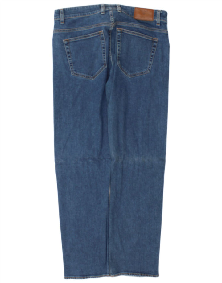 Jeans dritti da uomo vestibilità regolare Gant W32 L30 cotone blu
