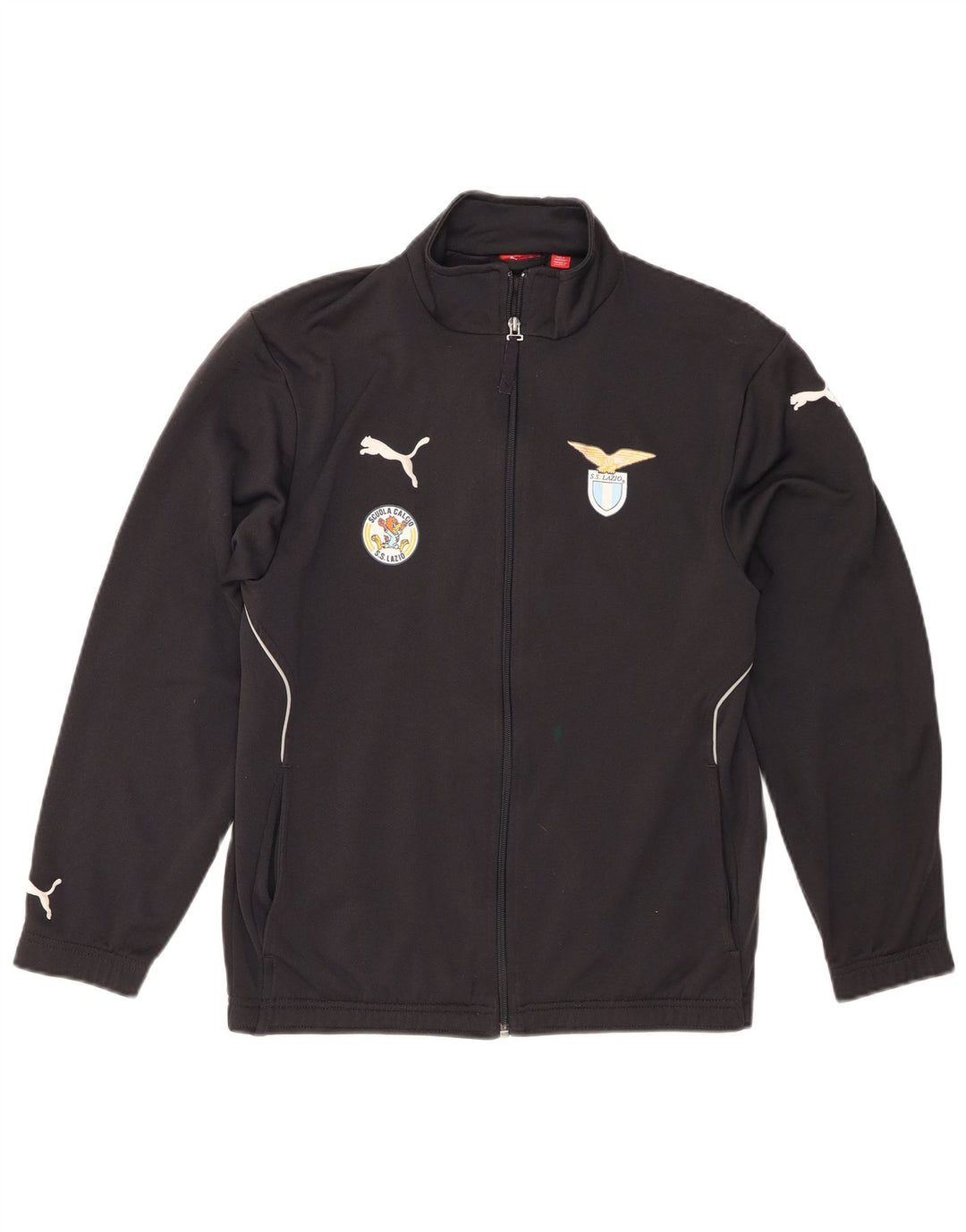 Giacca da tuta grafica da ragazzo Puma 13-14 anni in poliestere nero