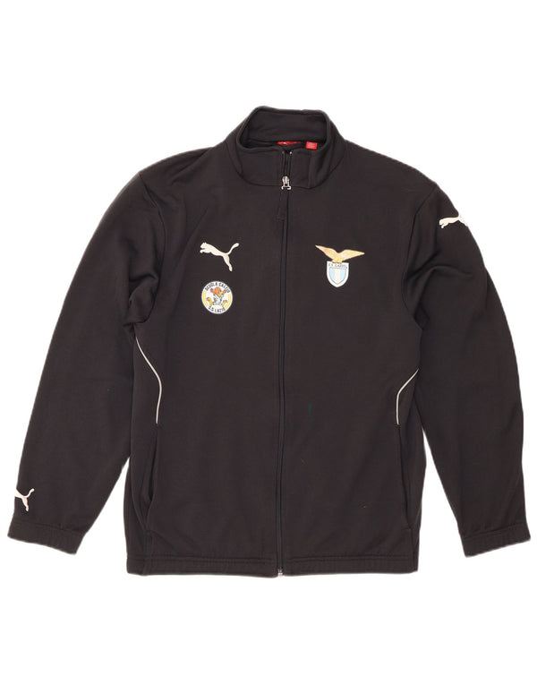 Giacca da tuta grafica da ragazzo Puma 13-14 anni in poliestere nero