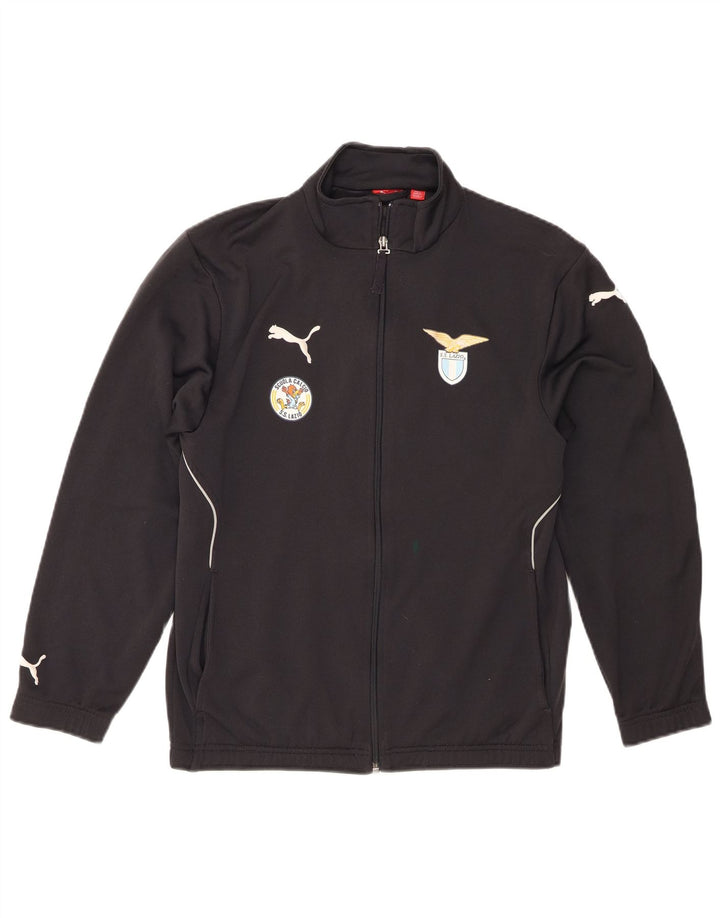 Giacca da tuta grafica da ragazzo Puma 13-14 anni in poliestere nero