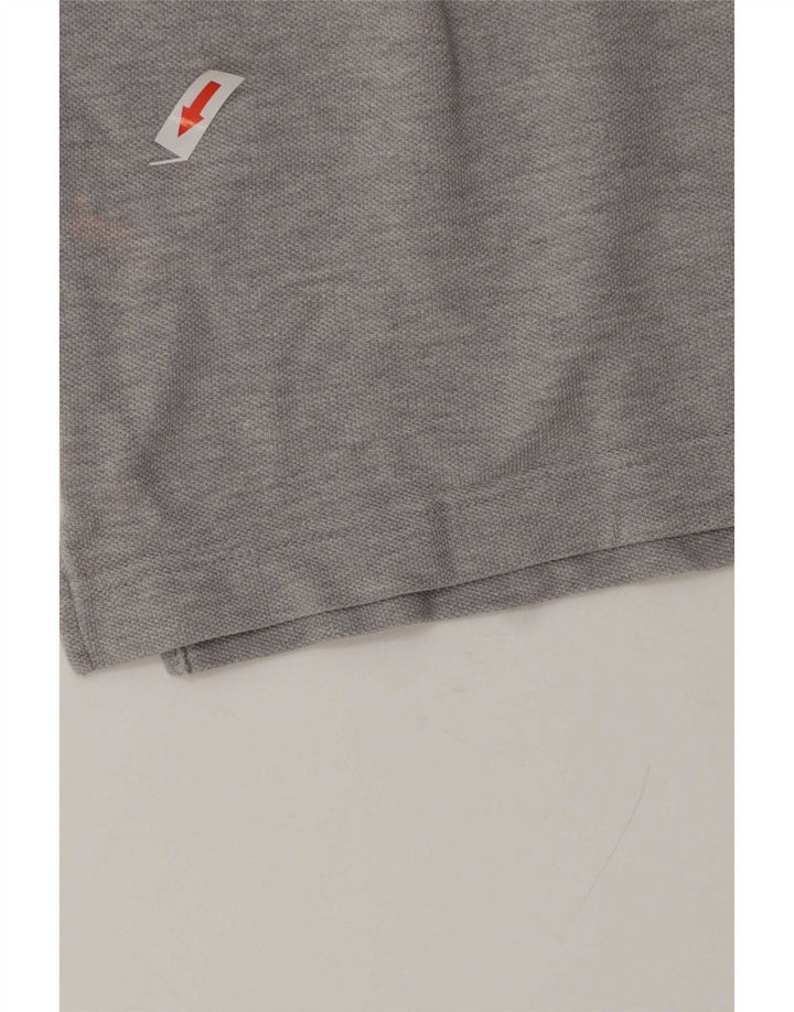 Polo Benetton Uomo Grigio Medio Flecked