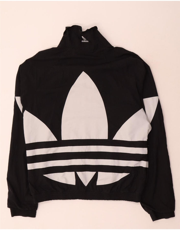 Tuta intera Adidas da uomo con grafica media nera in poliestere