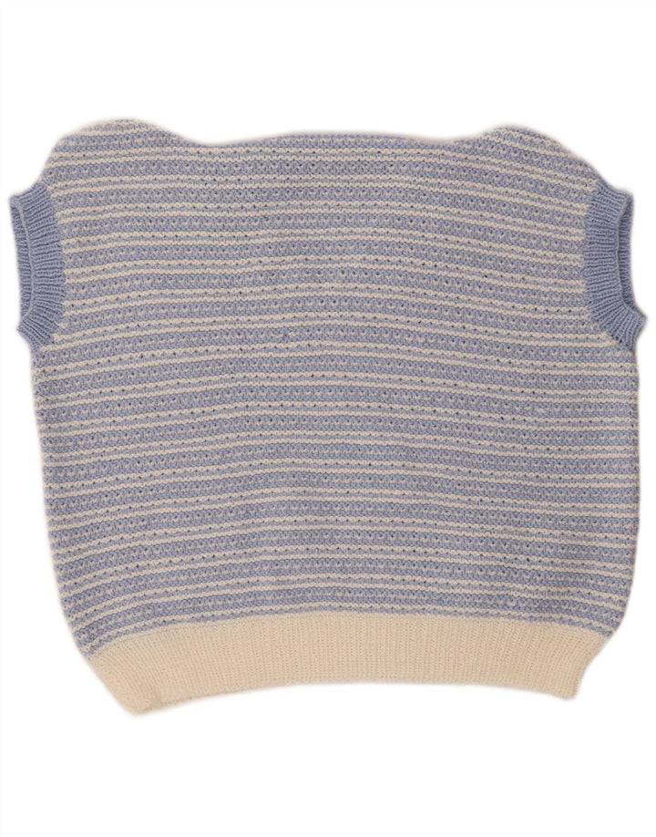 Canotta da donna VINTAGE UK 18 XL a righe blu