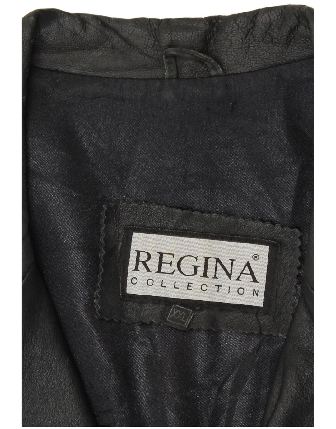 Giacca in pelle da uomo Regina UK 44 2XL Pelle nera